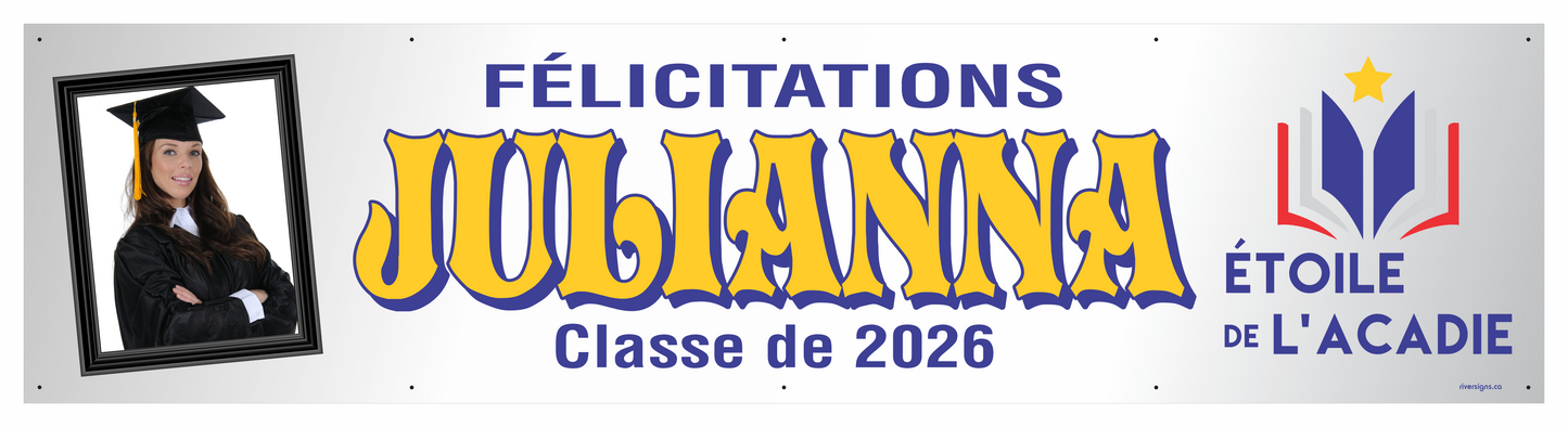 The "Julianna" Banner - 2' x 8'