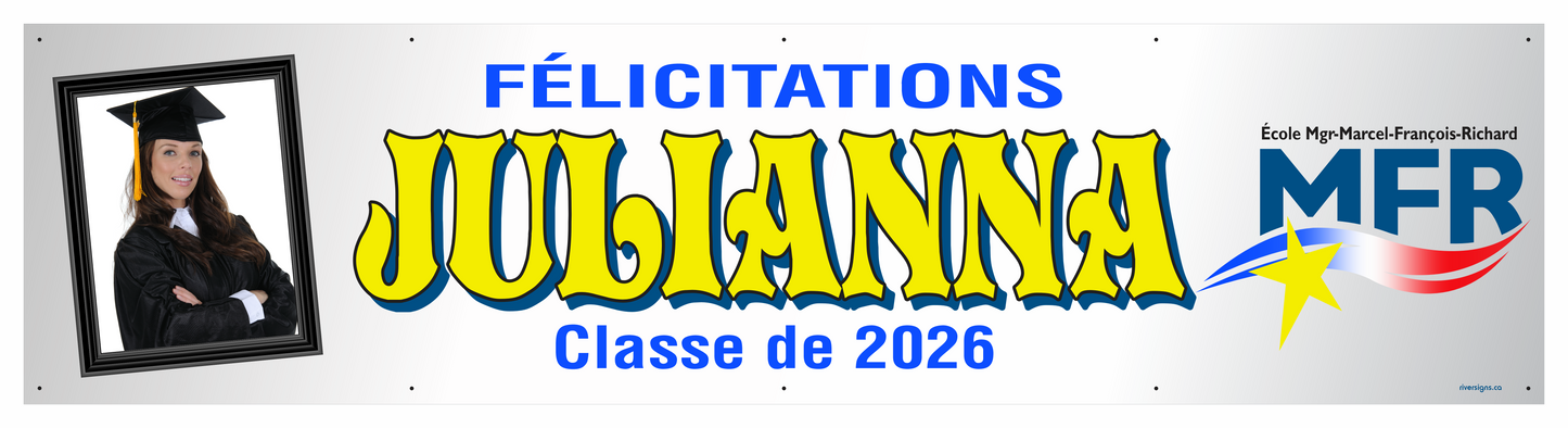 The "Julianna" Banner - 2' x 8'