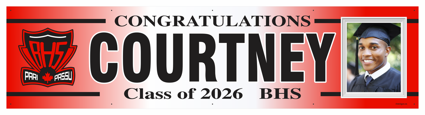 The "Courtney" Banner - 2' x 8'