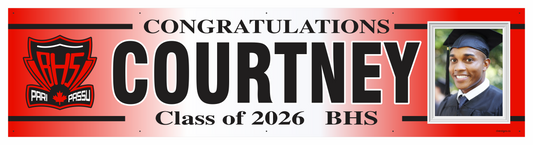 The "Courtney" Banner - 2' x 8'