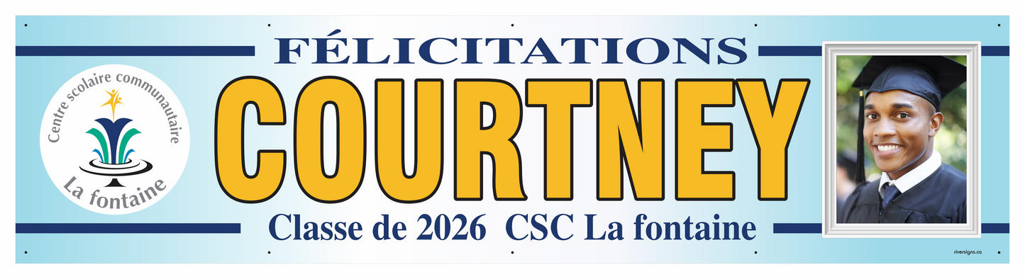 The "Courtney" Banner - 2' x 8'