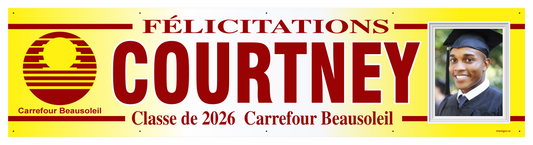 The "Courtney" Banner - 2' x 8'