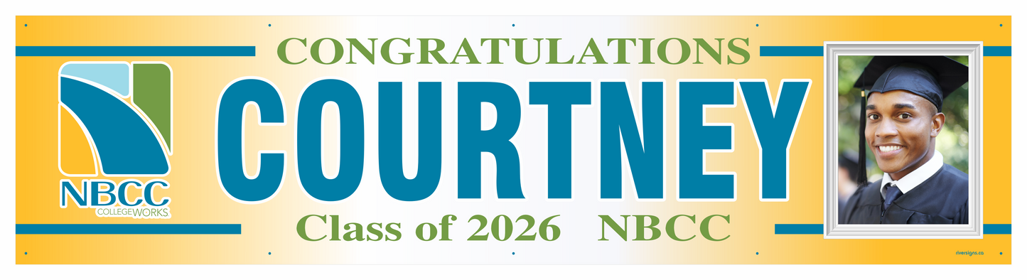The "Courtney" Banner - 2' x 8'