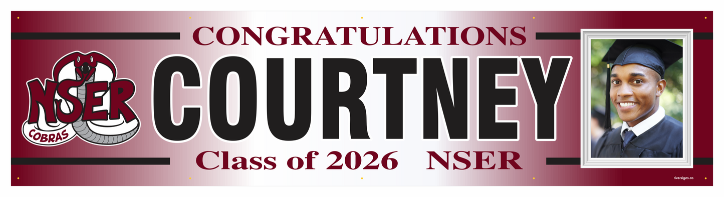 The "Courtney" Banner - 2' x 8'