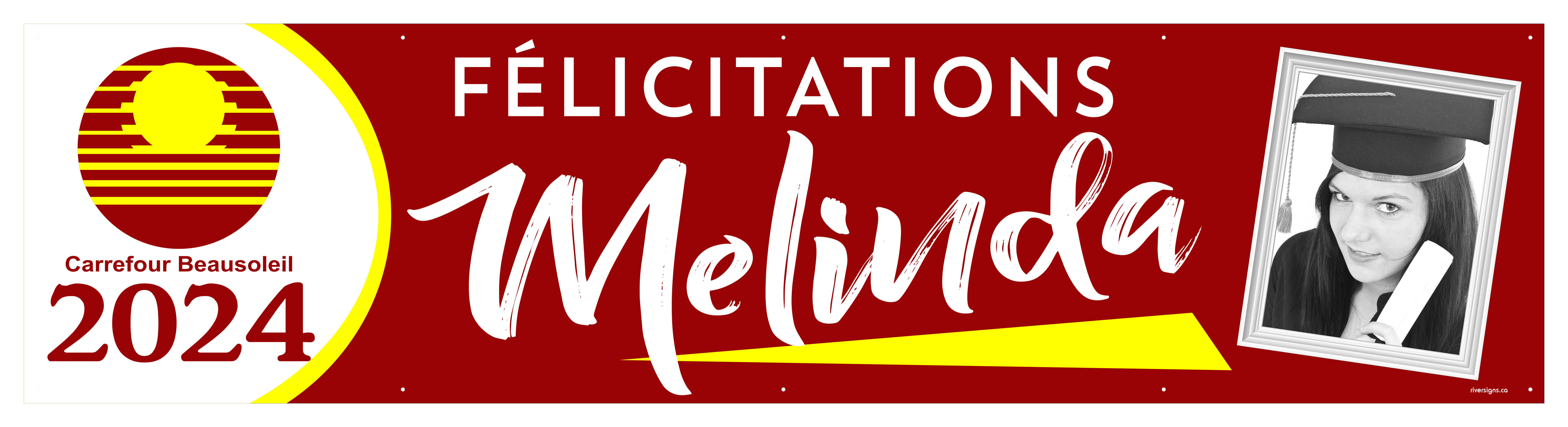 The "Melinda" Banner - 2' x 8'