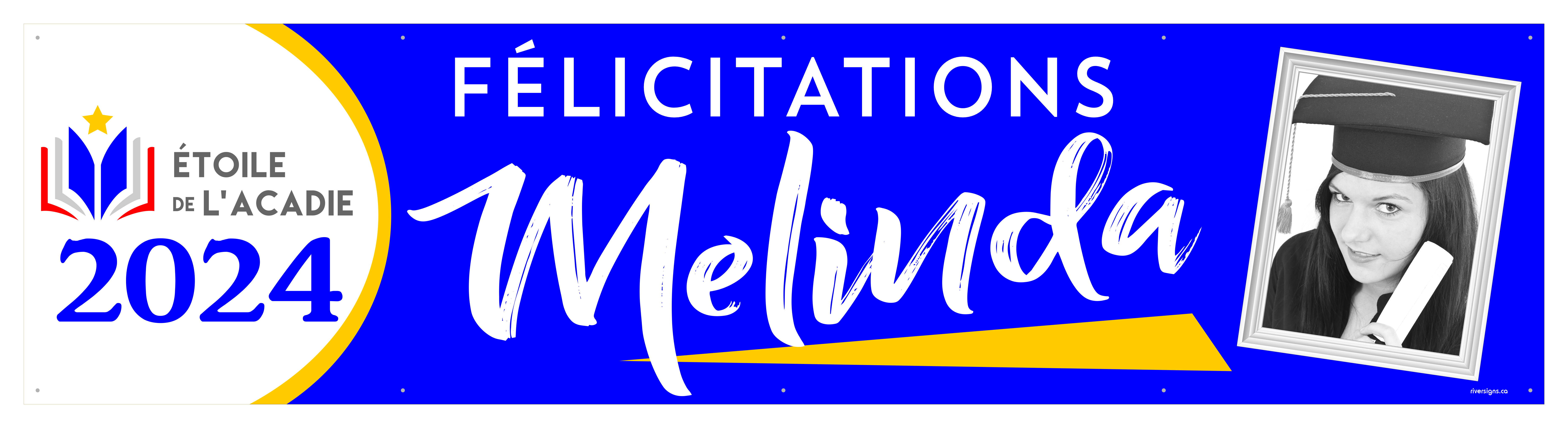 The "Melinda" Banner - 2' x 8'