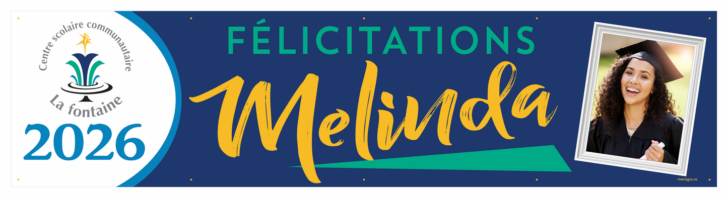 The "Melinda" Banner - 2' x 8'