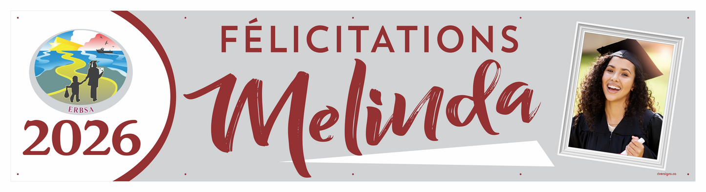 The "Melinda" Banner - 2' x 8'