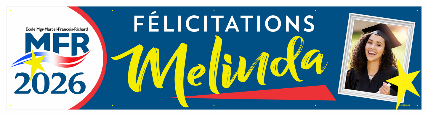 The "Melinda" Banner - 2' x 8'