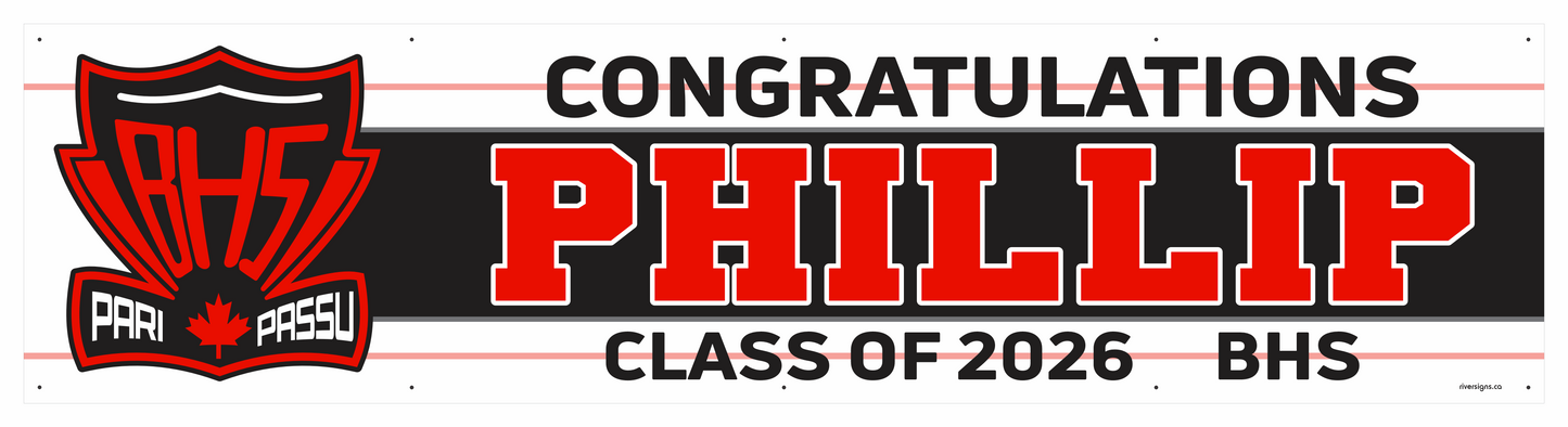 The "Phillip" Banner - 2' x 8'