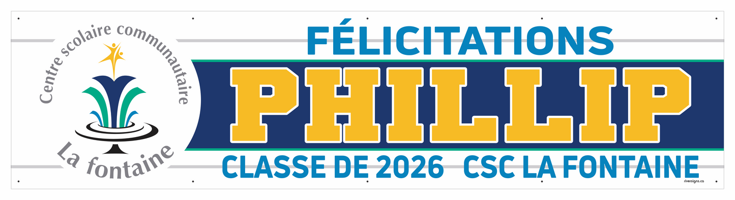 The "Phillip" Banner - 2' x 8'