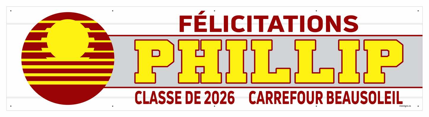 The "Phillip" Banner - 2' x 8'