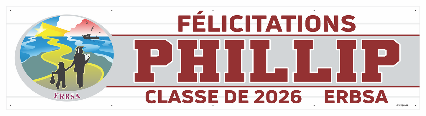 The "Phillip" Banner - 2' x 8'