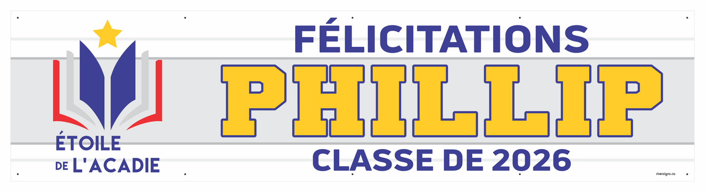 The "Phillip" Banner - 2' x 8'