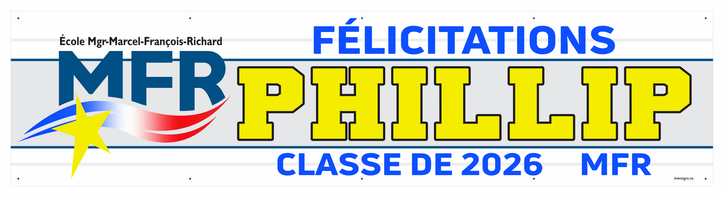 The "Phillip" Banner - 2' x 8'