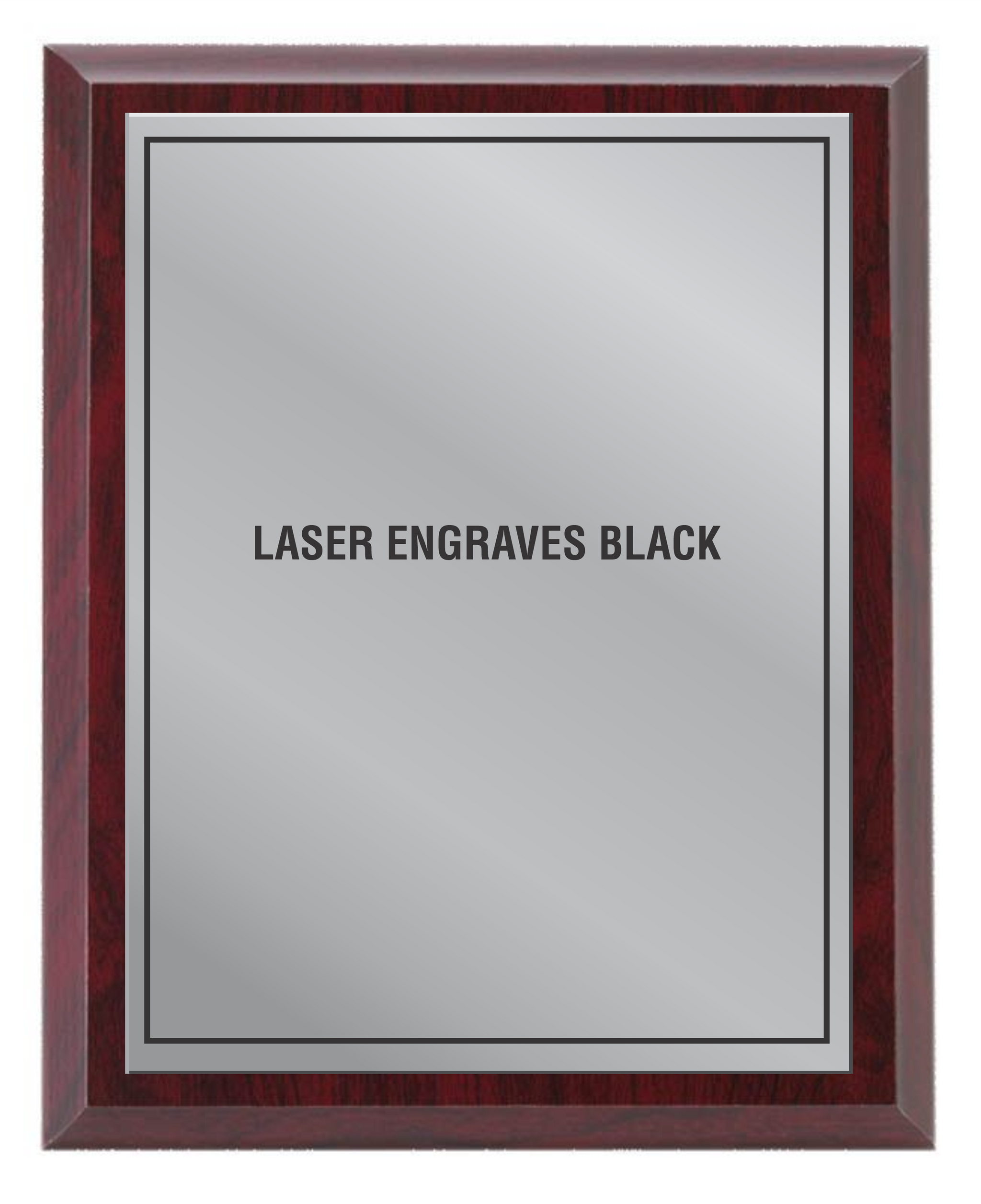 Red Wood plaque - Laser series – River Signs