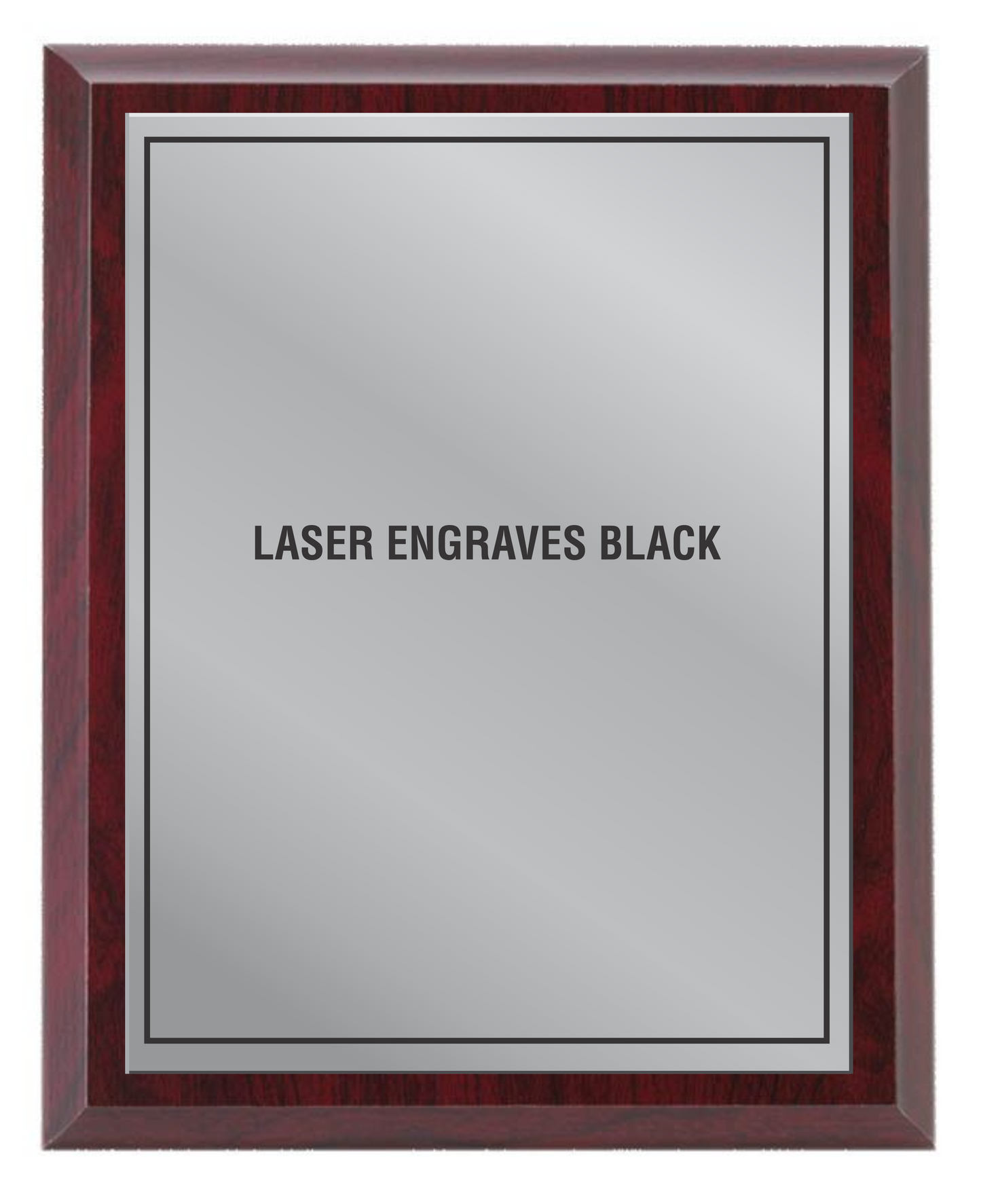 Red Wood plaque - Laser series