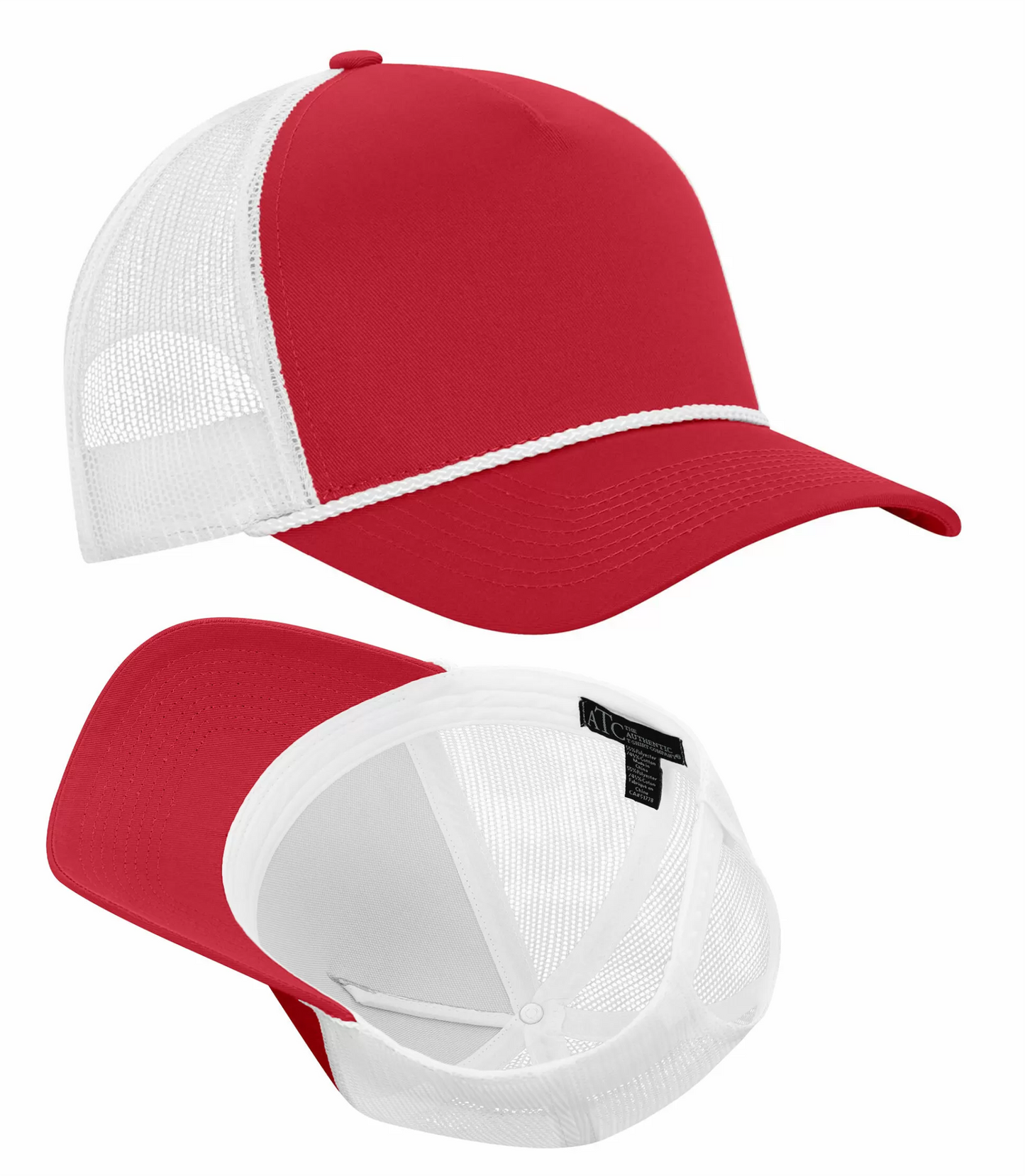 Everyday Cotton Twill 5-Panel Trucker Rope Cap - C1343