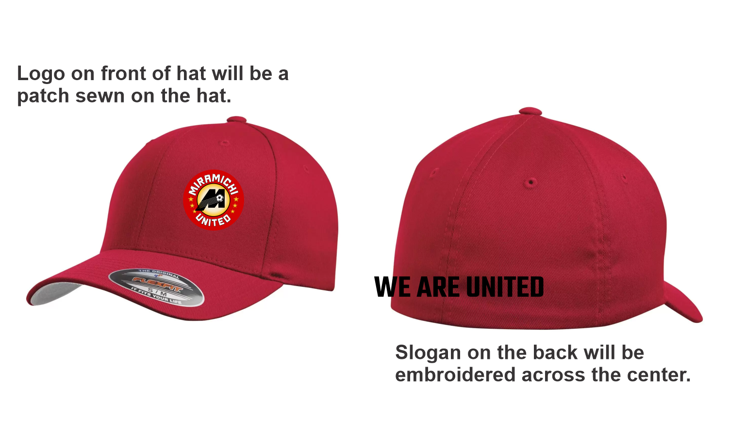 Miramichi United Soccer - Flexfit Wooly Combed - ATC 6277