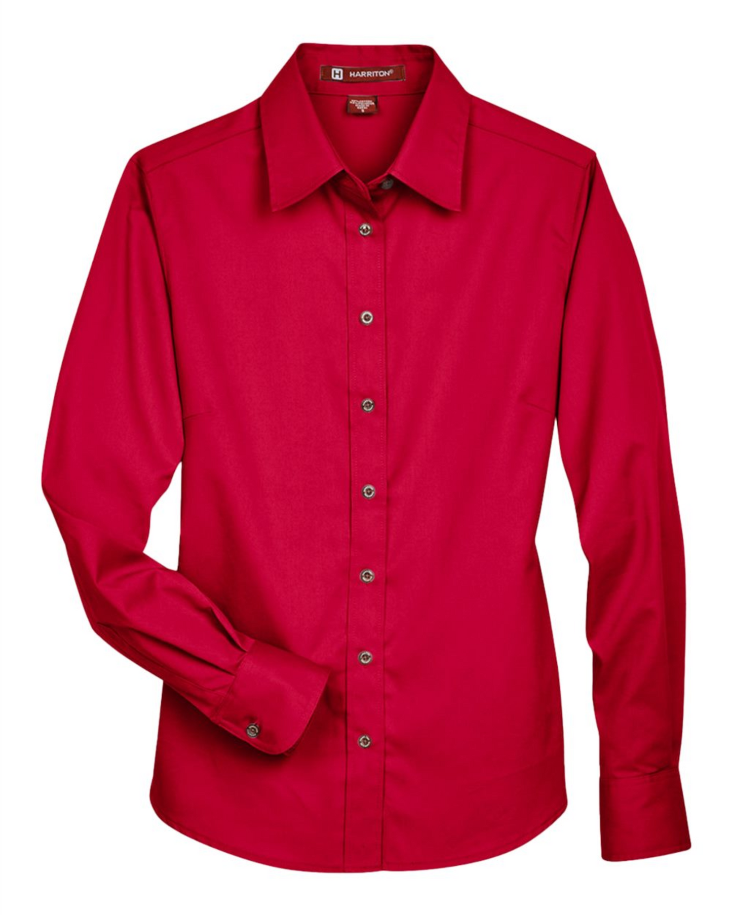 Ladies' Easy Blend™ Long Sleeve Twill Dress Shirt with Stain-Release - Harriton M500W