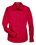 Ladies' Easy Blend™ Long Sleeve Twill Dress Shirt with Stain-Release -Harriton M500W