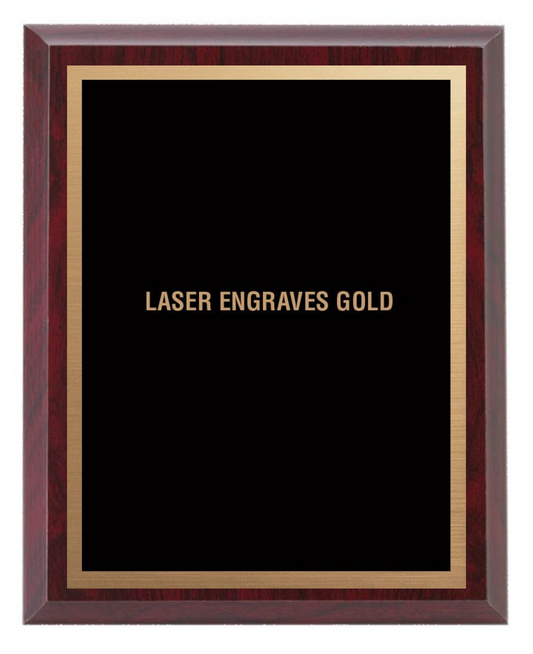 Cherrywood Plaque with Metal Plate - Laser series