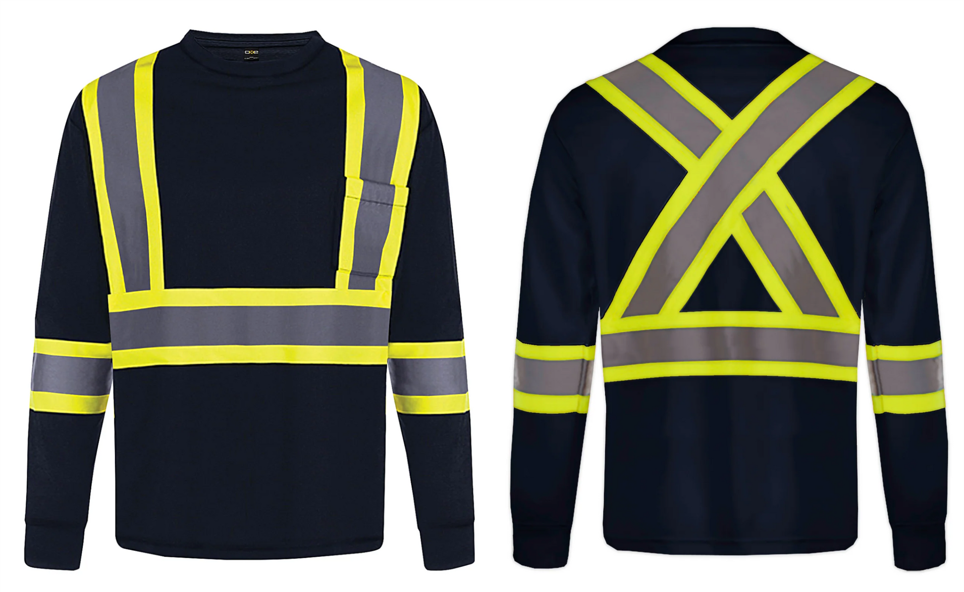Safety T-Shirt - Adult Long Sleeve Beacon Hi-Vis- CX-2 S05948