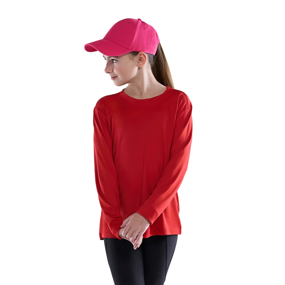 Shore - Youth Long Sleeve Crew Neck Polyester Tee - CX2 S5937Y