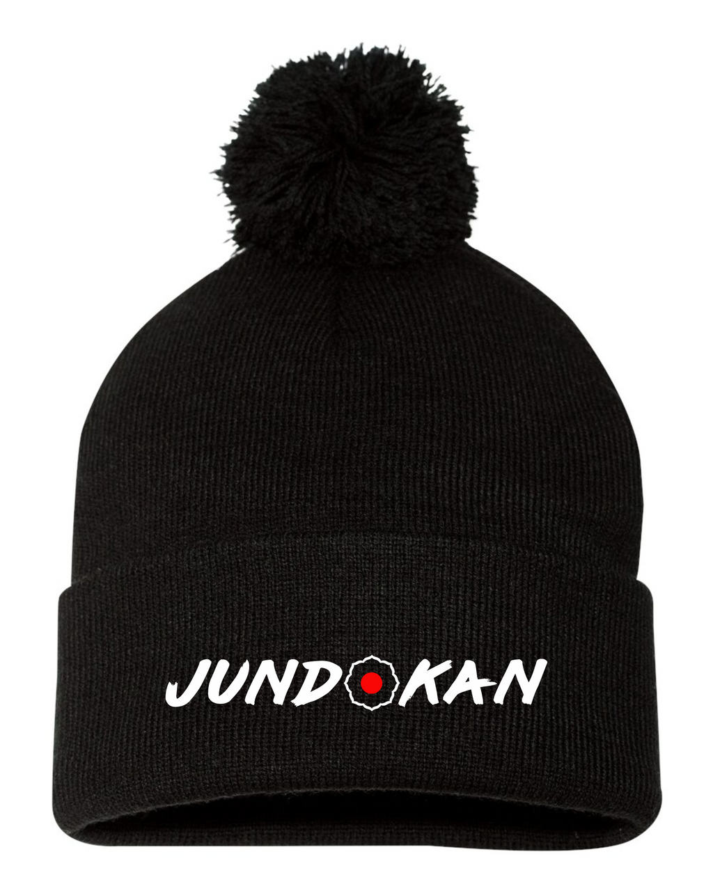 12" Pom-Pom Cuffed Beanie -Jundokan Judo Academy- SP15