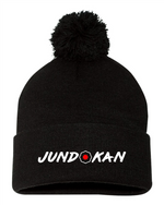 12" Pom-Pom Cuffed Beanie -Jundokan Judo Academy- SP15