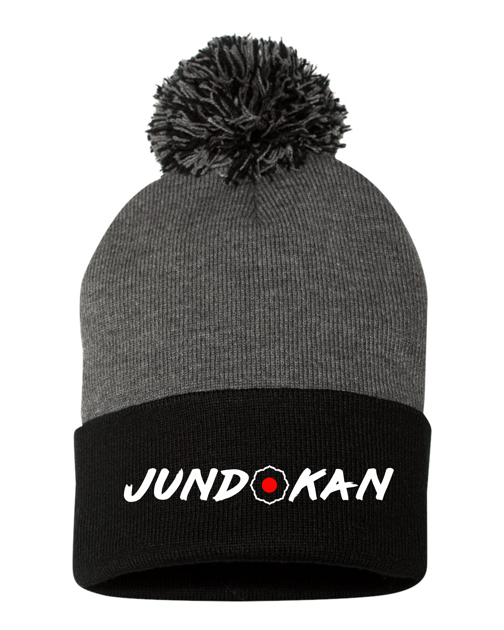 12" Pom-Pom Cuffed Beanie -Jundokan Judo Academy- SP15