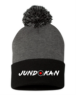 12" Pom-Pom Cuffed Beanie -Jundokan Judo Academy- SP15