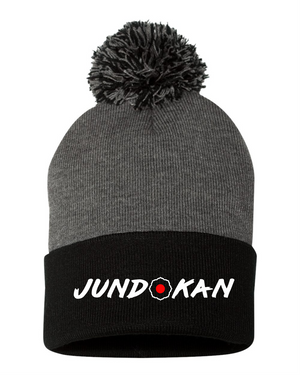 12" Pom-Pom Cuffed Beanie -Jundokan Judo Academy- SP15
