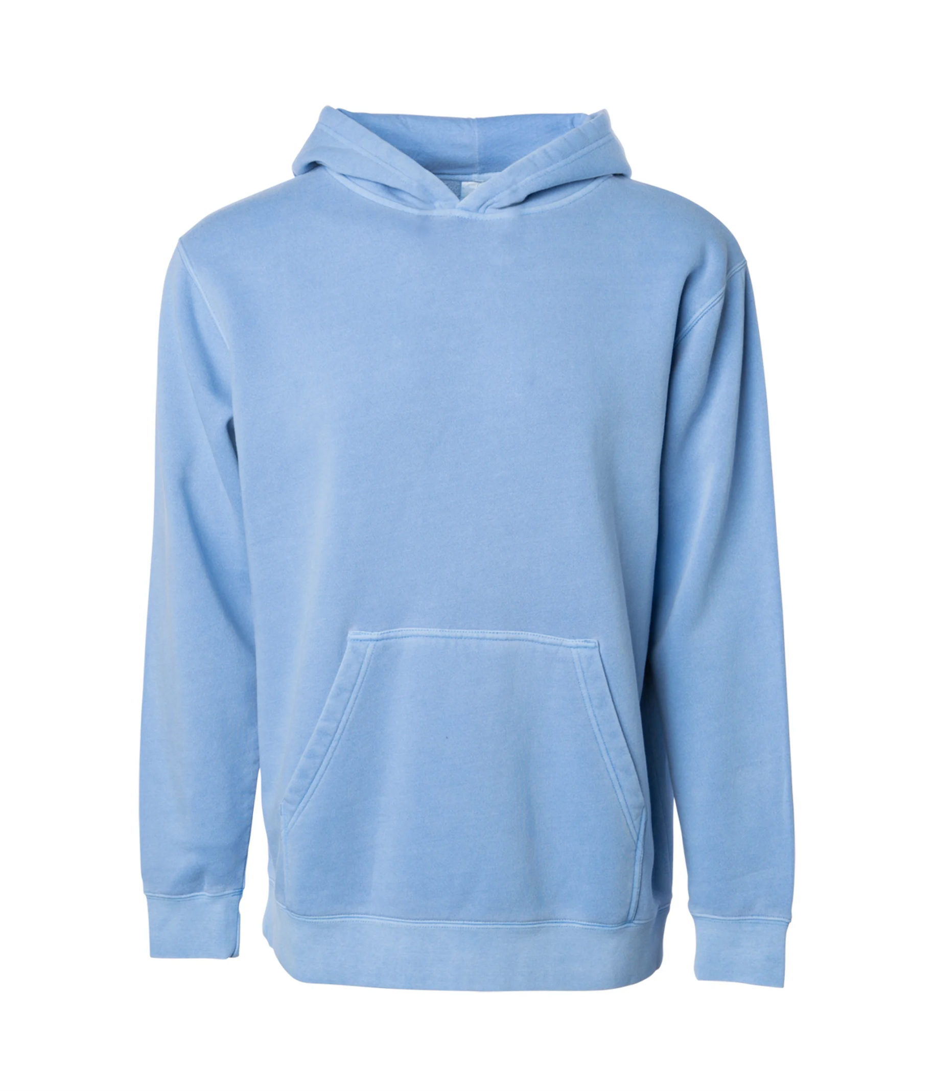 Midweight Pigment-Dyed Hooded Youth Sweatshirt - Independent Trading Co. PRM1500Y