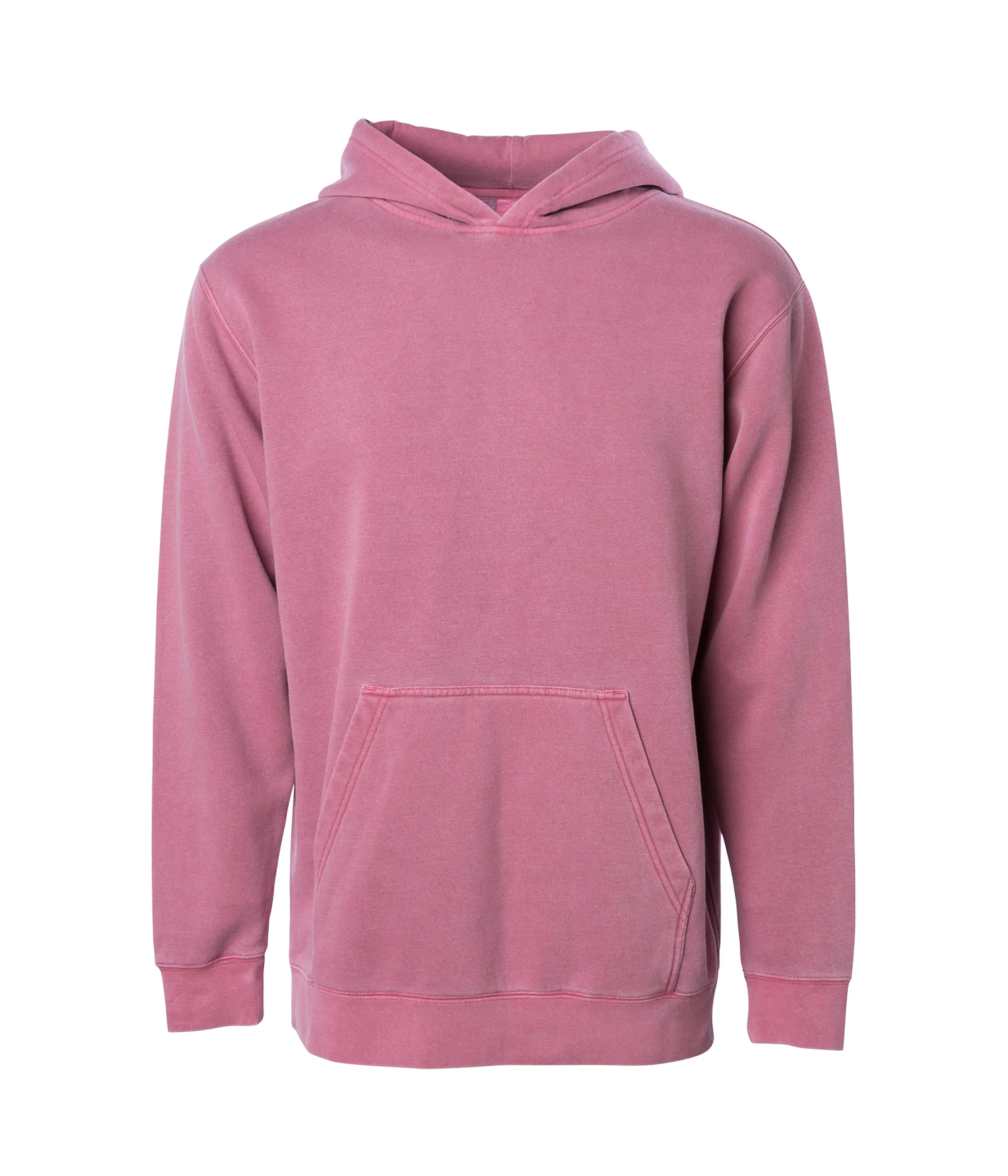 Midweight Pigment-Dyed Hooded Youth Sweatshirt - Independent Trading Co. PRM1500Y