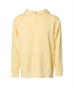 Midweight Pigment-Dyed Hooded Youth Sweatshirt - Independent Trading Co. PRM1500Y
