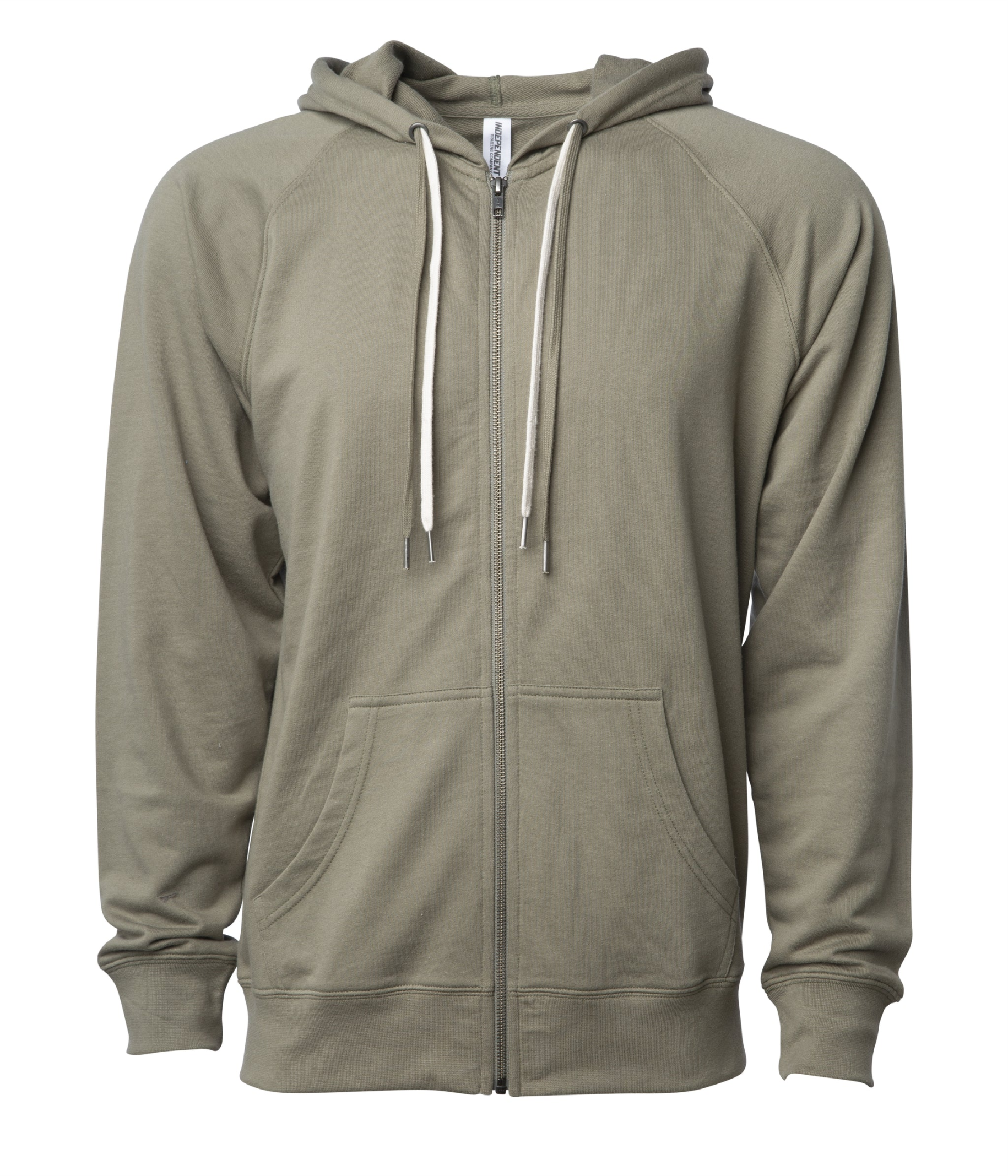 Icon Lightweight Loopback Terry Full-Zip Hooded Men's Sweatshirt - Independent Trading Co. SS1000Z