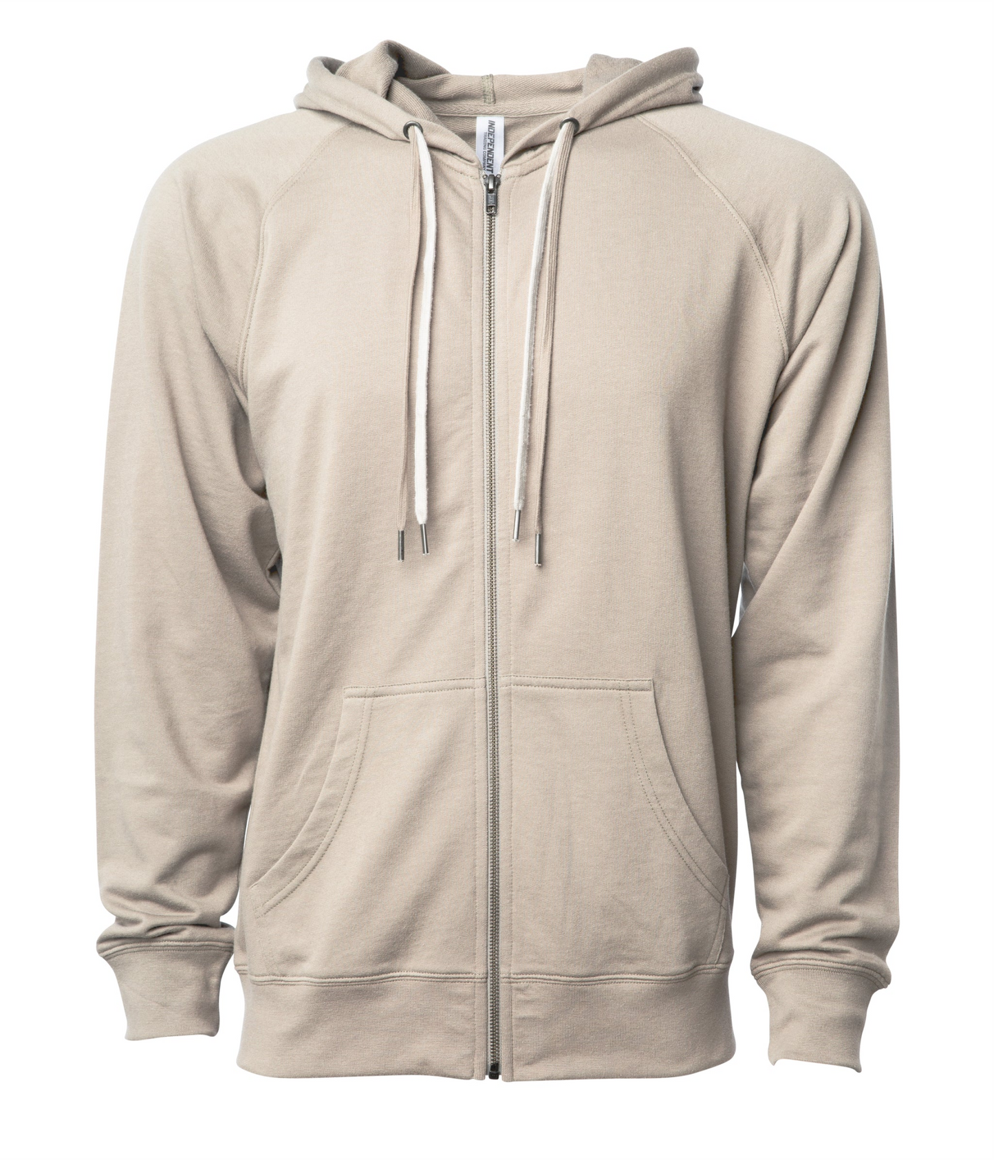 Icon Lightweight Loopback Terry Full-Zip Hooded Men's Sweatshirt - Independent Trading Co. SS1000Z