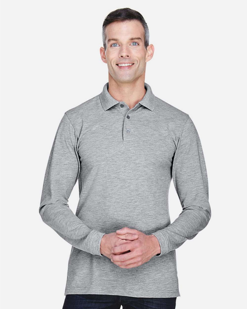 Men's Easy Blend Long Sleeve Polo - Harriton M265L