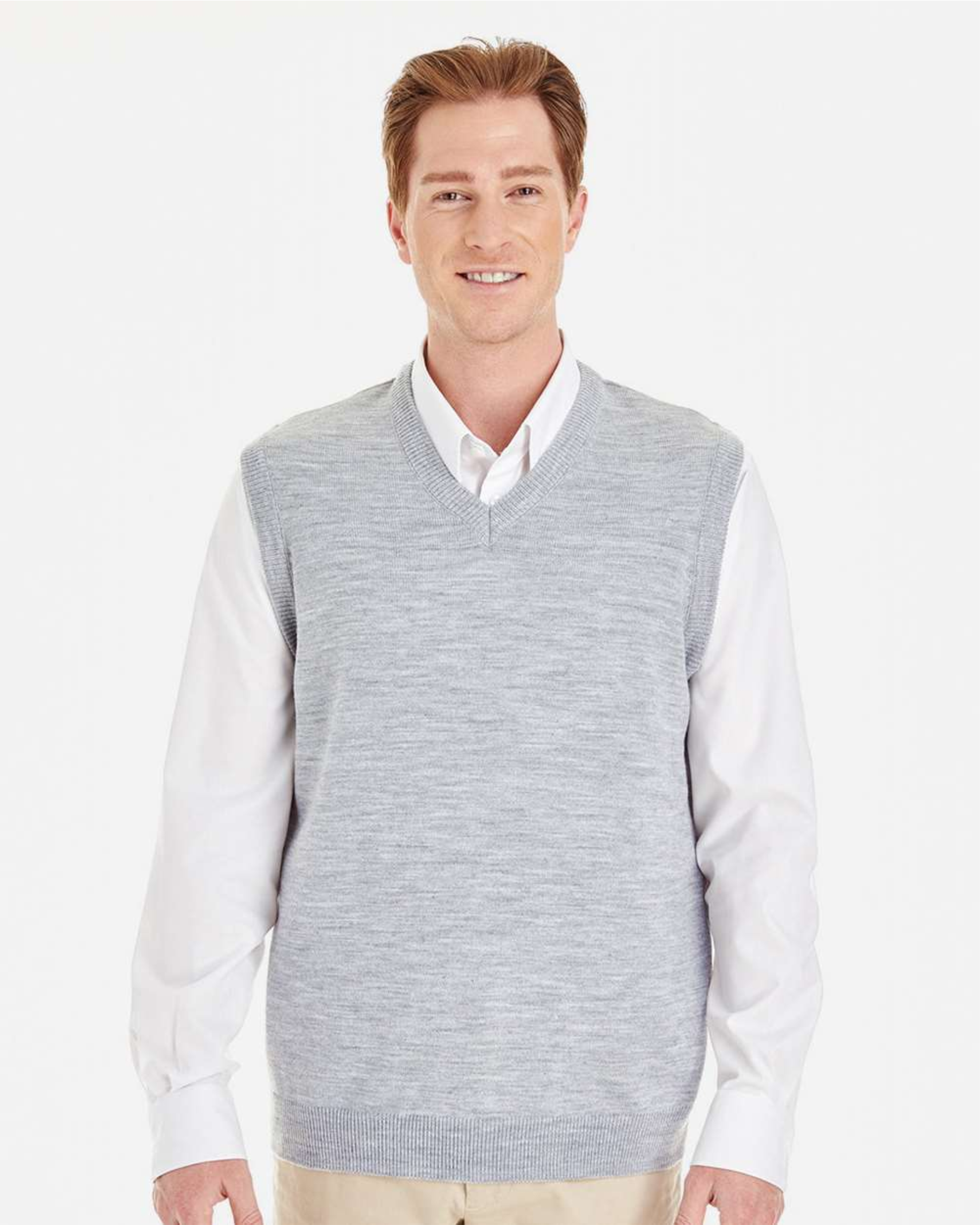 Men's Pilbloc V-Neck Sweater Vest -Harriton M415