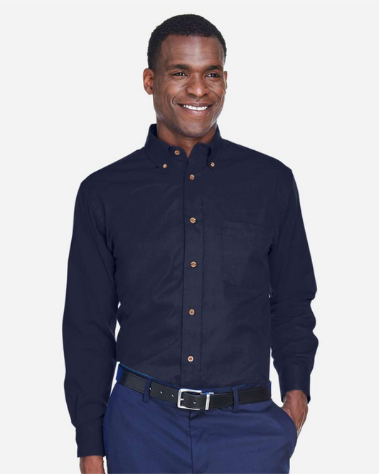 Men's Easy Blend Twill Shirt - Harriton M500