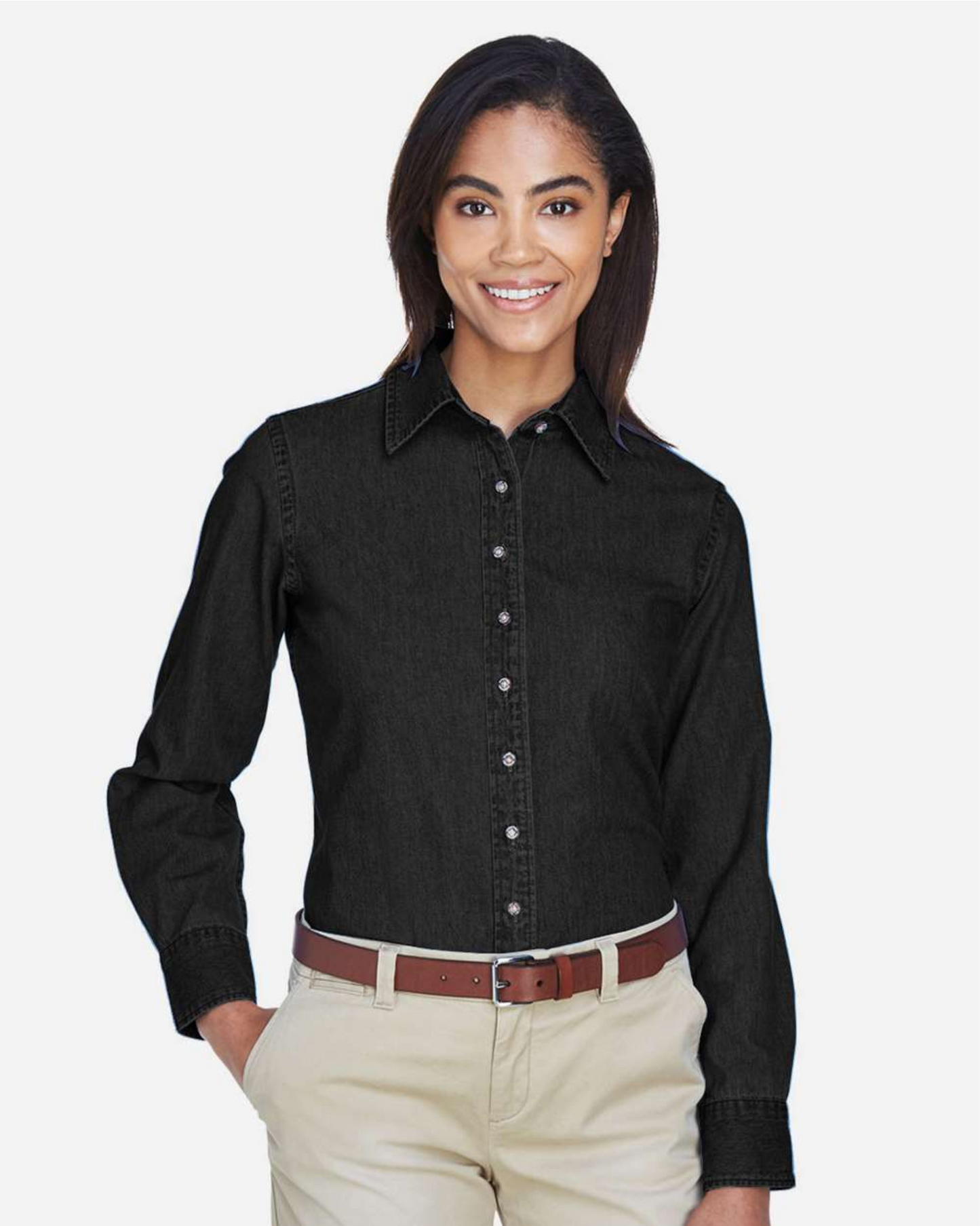 Ladies' Denim Shirt - Harriton M550W