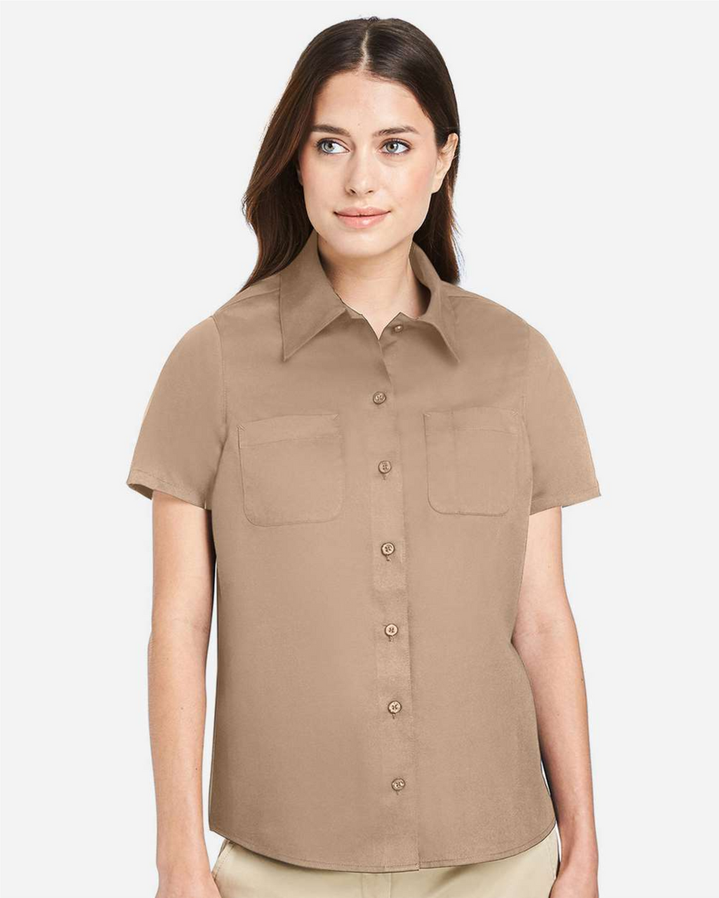 Ladies' Advantage IL Short Sleeve Dress Shirt - Harriton M585W