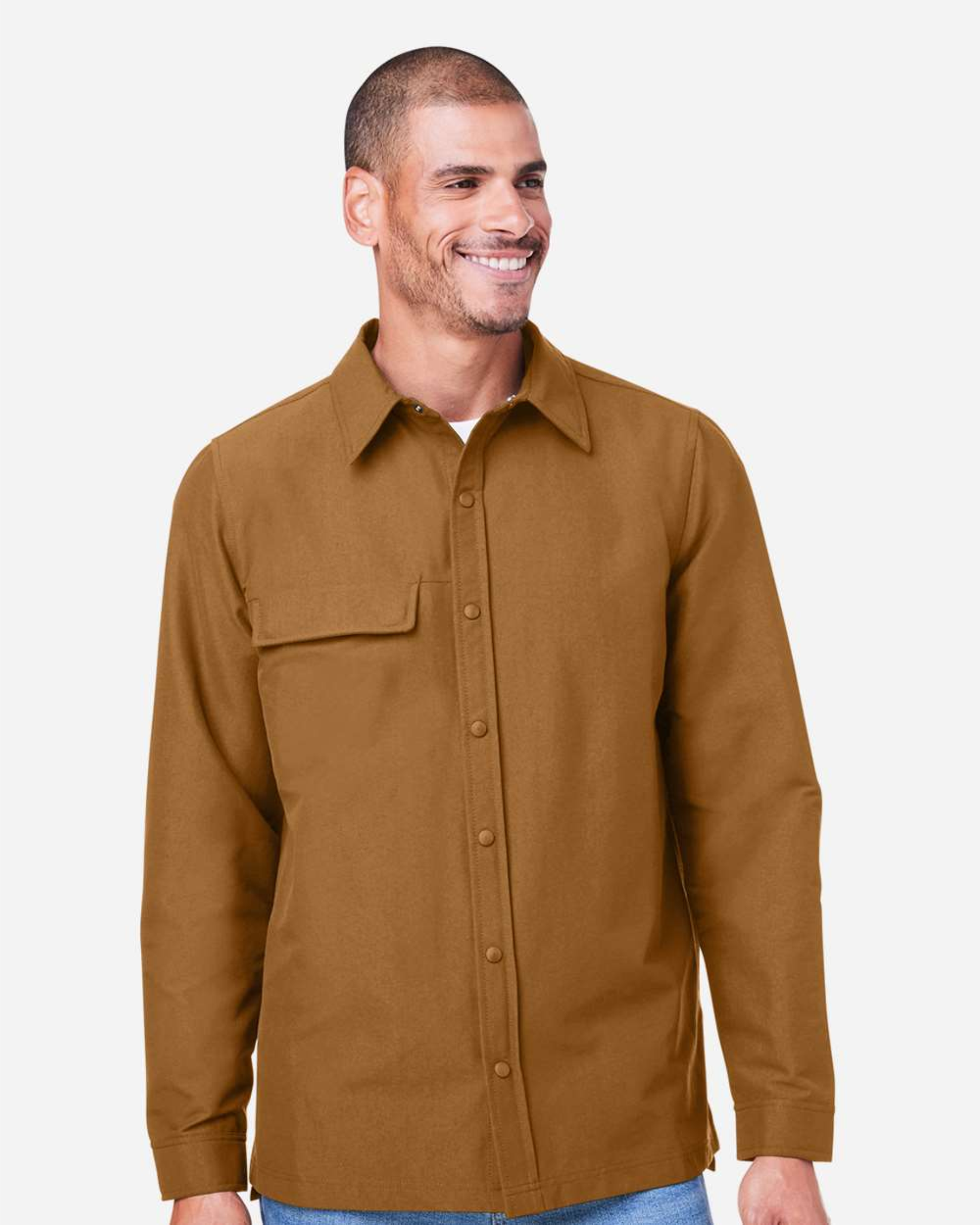 Unisex Flex Twill Overshirt Jacket -Harriton M72