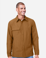 Unisex Flex Twill Overshirt Jacket -Harriton M72