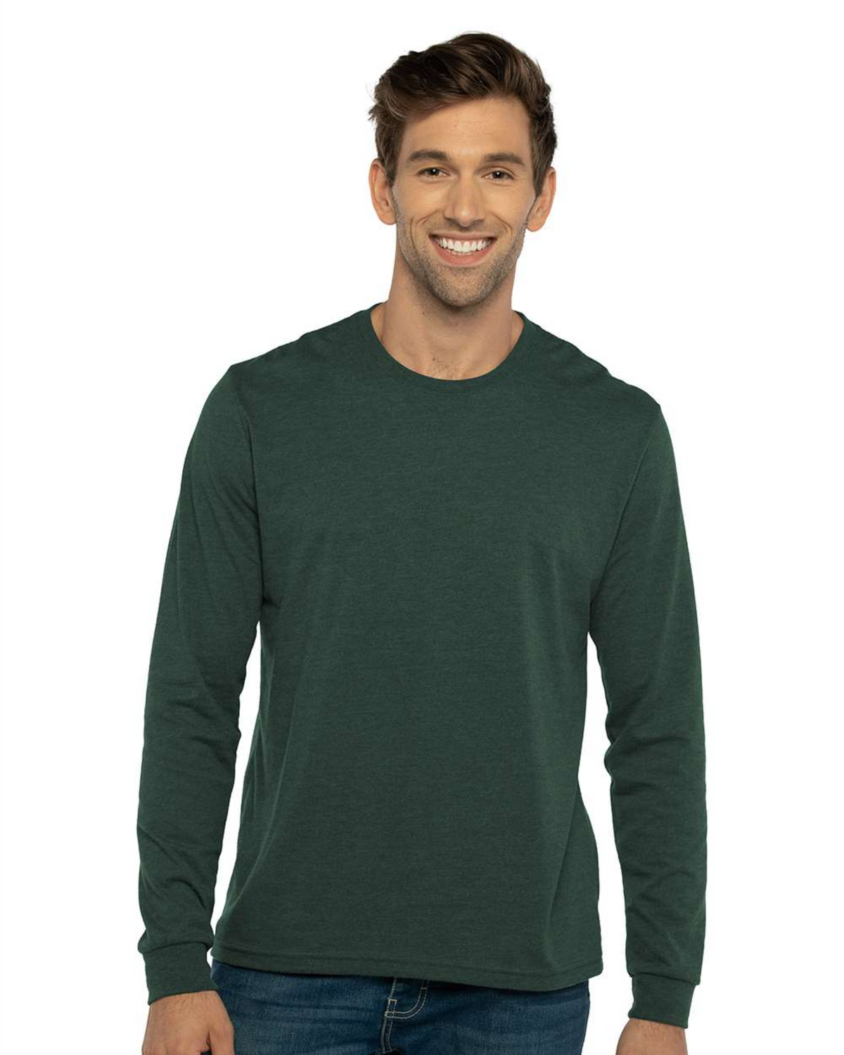 Sueded Long Sleeve T-Shirt- Next Level 6411