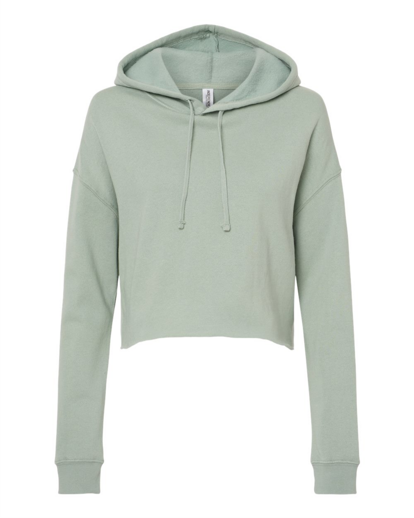 Lightweight Crop Hooded Ladies Sweatshirt - Independent Trading Co. AFX64CRP