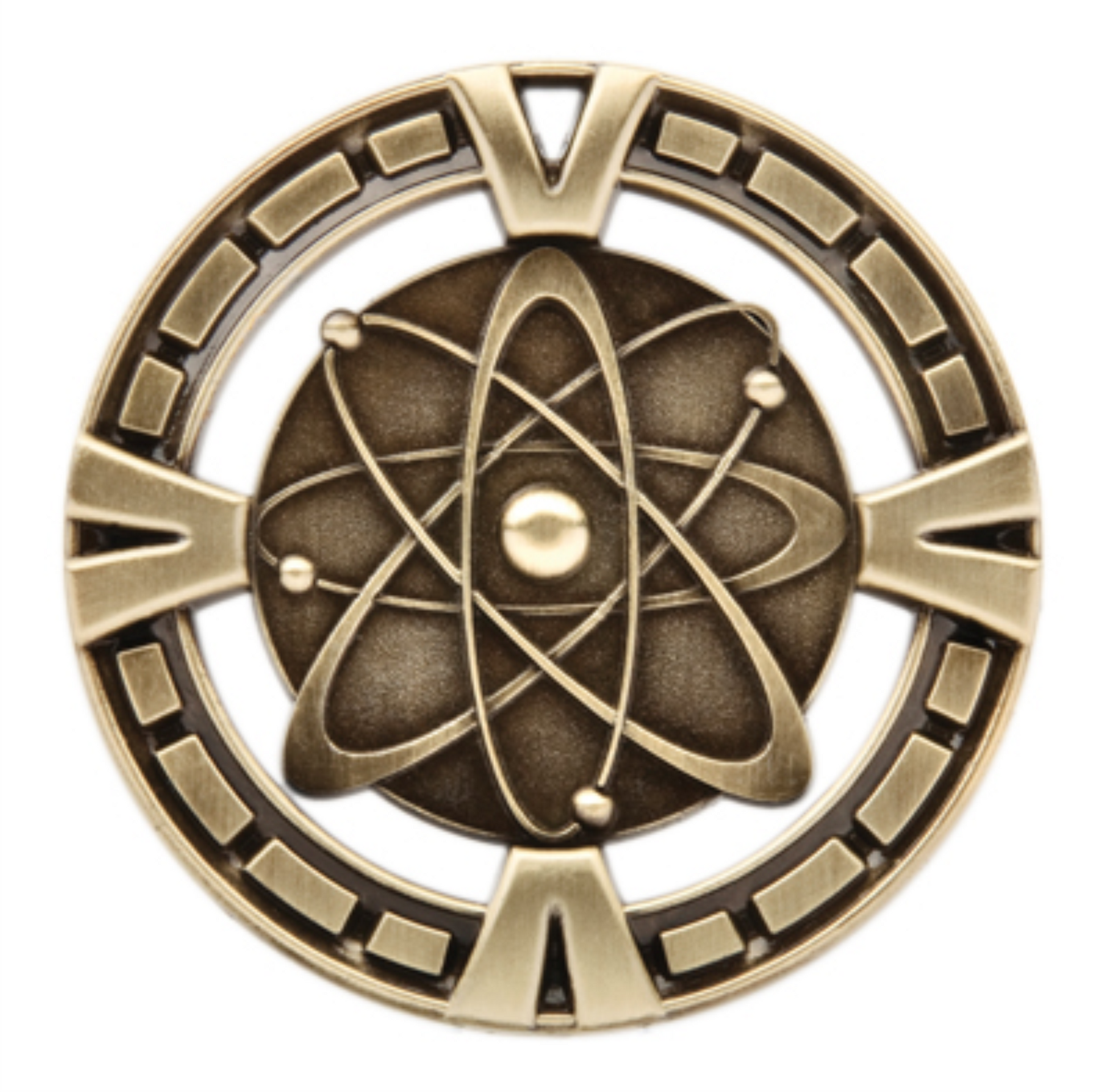 Apex Series Trophy with Varsity medal insert - Black/Gold 5’’