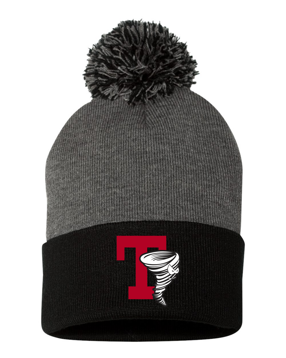 12" Pom-pom Cuffed Beanie - Tabusintac School 2026-27