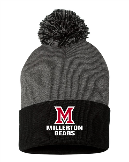 12" Pom-pom Cuffed Beanie - Millerton School 2026-27